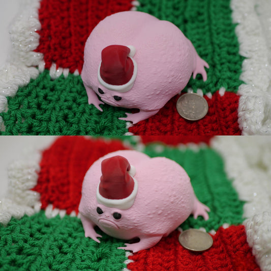 FESTIVE 3D Printed Rain Frog Figurine | Great Gift for Frog Lovers!