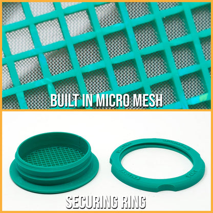 Standard Ventilation for Reptile / Insects | Built In MICRO MESH | Perfect For Jumping Spiders & Isopods | Tons Of Colors & Sizes| Easy To Install