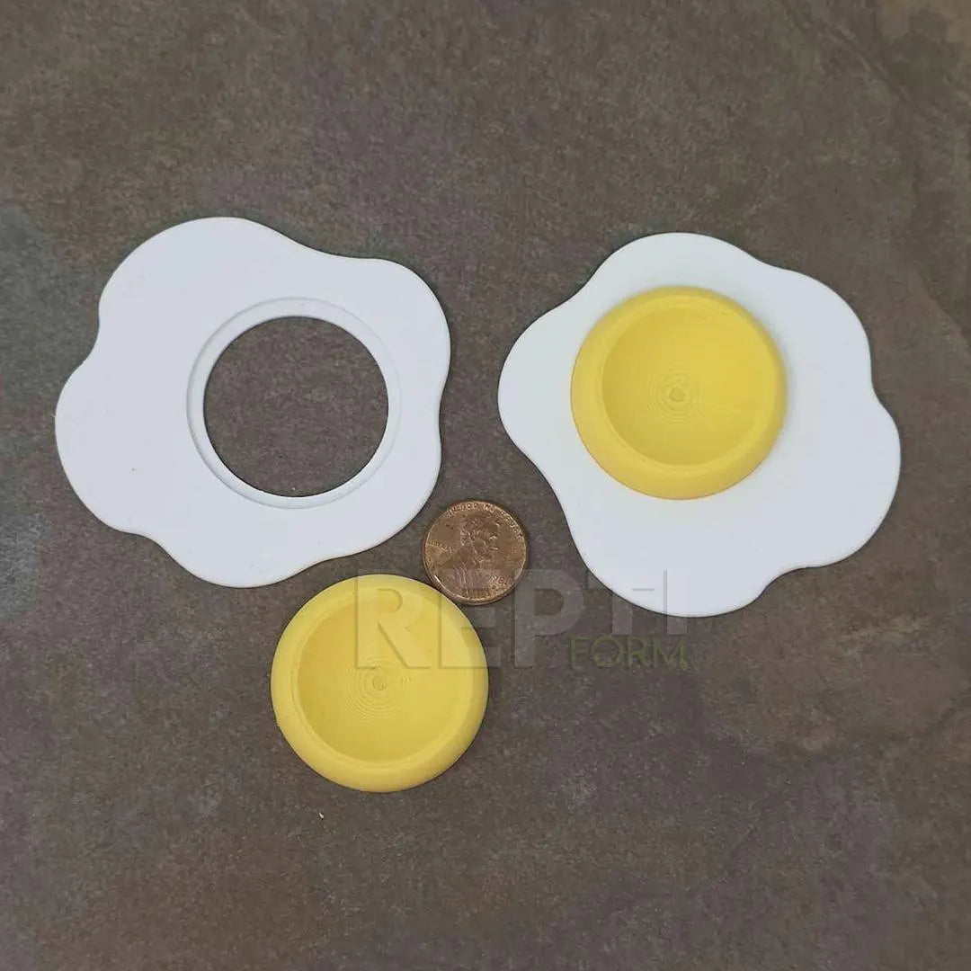 EGG SPLAT | 5 PACK | Isopod Food/Water Bowl | Gecko Calcium Dish | Easy-Clean inserts!