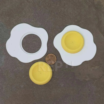 EGG SPLAT | 5 PACK | Isopod Food/Water Bowl | Gecko Calcium Dish | Easy-Clean inserts!