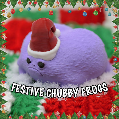 FESTIVE 3D Printed Rain Frog Figurine | Great Gift for Frog Lovers!